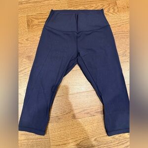 Lululemon Align Cropped Navy Blue Leggings